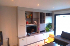 MEUBLE TV BLANC MENUISERIE VAUTIER